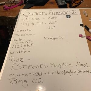 Sophie Max Burgundy Apparel